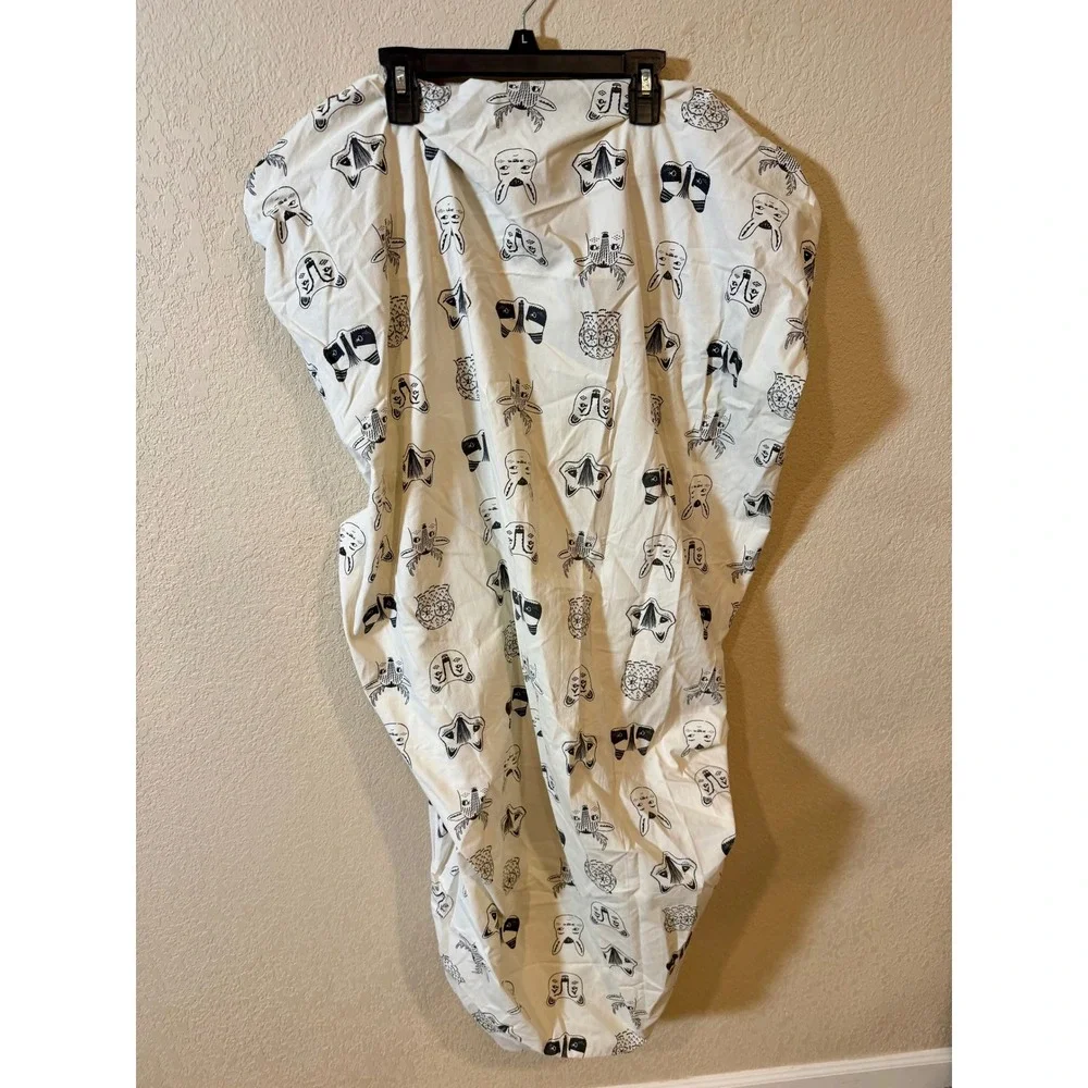 Lot of 2 Crate & Barrel Kids Organic Cotton‎ Crib Sheets Woodland Animal Forest